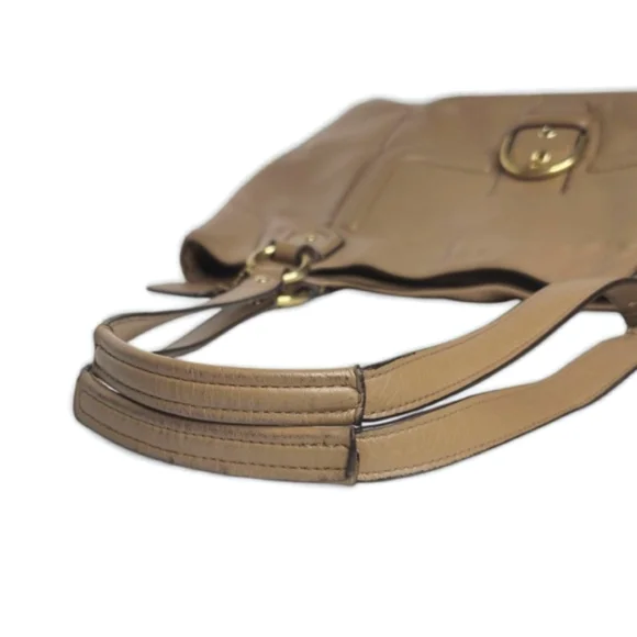 Coach F24961 Campbell Belle Carryall Tan Leather Tote Bag Authentic - Picture 8 of 16